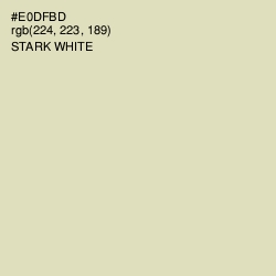 #E0DFBD - Stark White Color Image