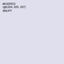 #E0DFED - Snuff Color Image