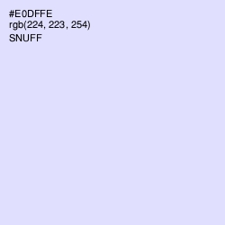 #E0DFFE - Snuff Color Image