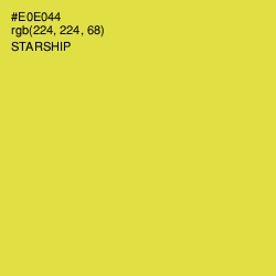 #E0E044 - Starship Color Image