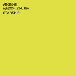 #E0E045 - Starship Color Image