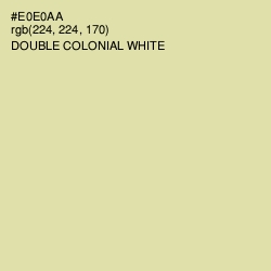 #E0E0AA - Double Colonial White Color Image