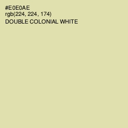 #E0E0AE - Double Colonial White Color Image