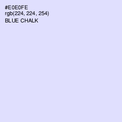 #E0E0FE - Blue Chalk Color Image