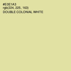 #E0E1A3 - Double Colonial White Color Image