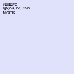 #E0E2FC - Mystic Color Image