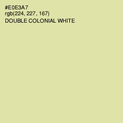 #E0E3A7 - Double Colonial White Color Image