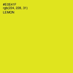 #E0E41F - Lemon Color Image