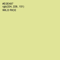 #E0E497 - Wild Rice Color Image