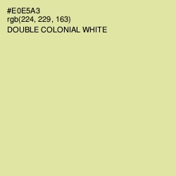 #E0E5A3 - Double Colonial White Color Image