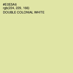 #E0E5A6 - Double Colonial White Color Image