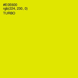 #E0E600 - Turbo Color Image