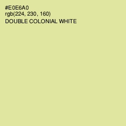 #E0E6A0 - Double Colonial White Color Image