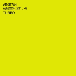 #E0E704 - Turbo Color Image