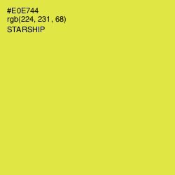 #E0E744 - Starship Color Image