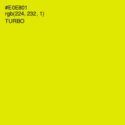 #E0E801 - Turbo Color Image