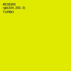 #E0E900 - Turbo Color Image