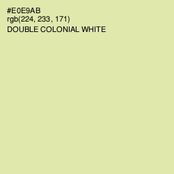 #E0E9AB - Double Colonial White Color Image