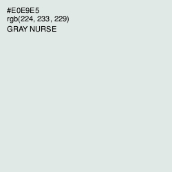 #E0E9E5 - Gray Nurse Color Image