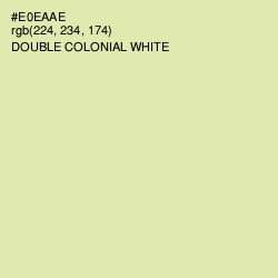 #E0EAAE - Double Colonial White Color Image