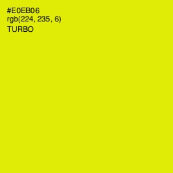 #E0EB06 - Turbo Color Image