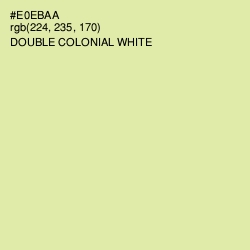 #E0EBAA - Double Colonial White Color Image