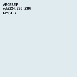 #E0EBEF - Mystic Color Image