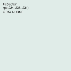 #E0ECE7 - Gray Nurse Color Image