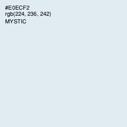 #E0ECF2 - Mystic Color Image