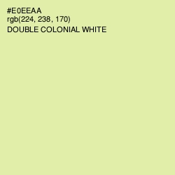 #E0EEAA - Double Colonial White Color Image