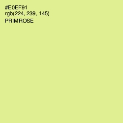 #E0EF91 - Primrose Color Image