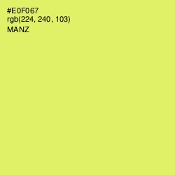 #E0F067 - Manz Color Image