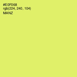 #E0F068 - Manz Color Image