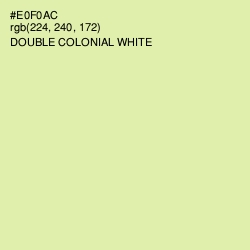 #E0F0AC - Double Colonial White Color Image