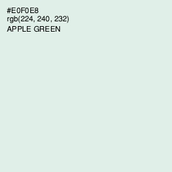 #E0F0E8 - Apple Green Color Image