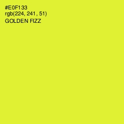 #E0F133 - Golden Fizz Color Image