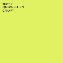 #E0F161 - Canary Color Image