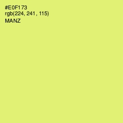 #E0F173 - Manz Color Image