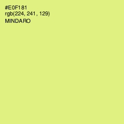 #E0F181 - Mindaro Color Image