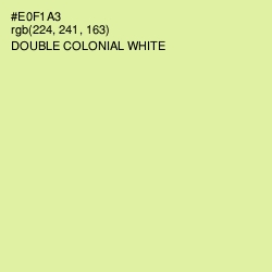 #E0F1A3 - Double Colonial White Color Image