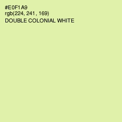 #E0F1A9 - Double Colonial White Color Image