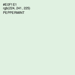 #E0F1E1 - Peppermint Color Image