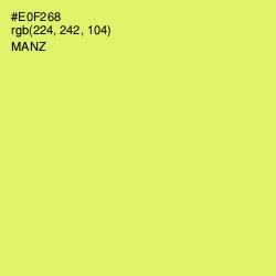 #E0F268 - Manz Color Image