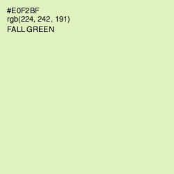 #E0F2BF - Fall Green Color Image