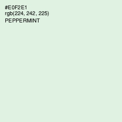 #E0F2E1 - Peppermint Color Image