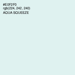 #E0F2F0 - Aqua Squeeze Color Image