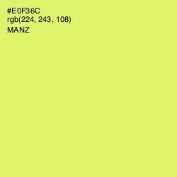 #E0F36C - Manz Color Image