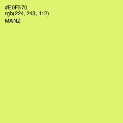 #E0F370 - Manz Color Image