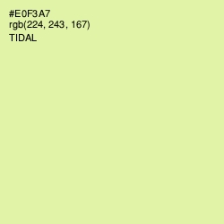 #E0F3A7 - Tidal Color Image