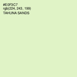 #E0F3C7 - Tahuna Sands Color Image